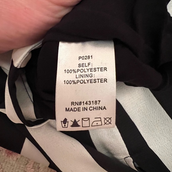 Dance&Marvel Black and White Striped Top and Bottom Matching Set - Picture 10 of 11